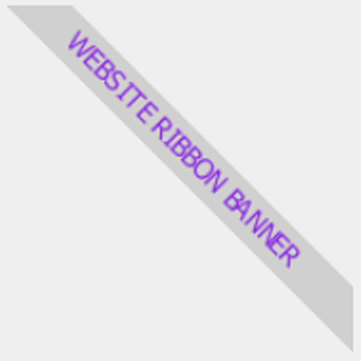 Website Ribbon Diagonal Banner